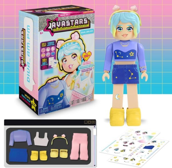 Fashion Doll - Diva_AM.PM with 2 Outfits and 100+ Ways to Customize