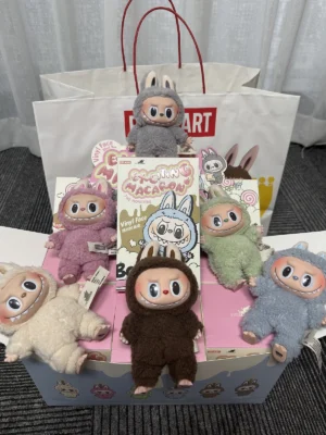 POPMART AUTHENTIC LABUBU THE MONSTERS EXCITING MACARON PLUSH PENDANT